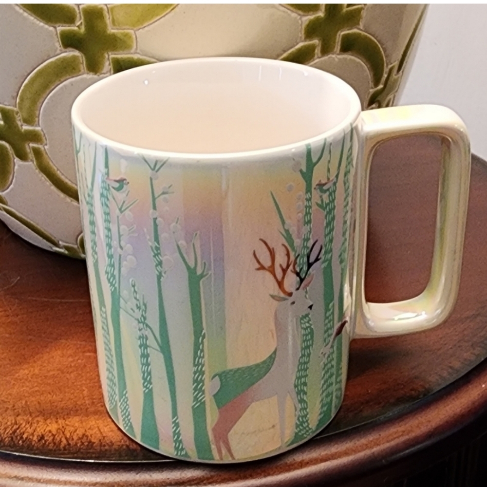 Starbucks Iridescent Christmas Woodland Mug